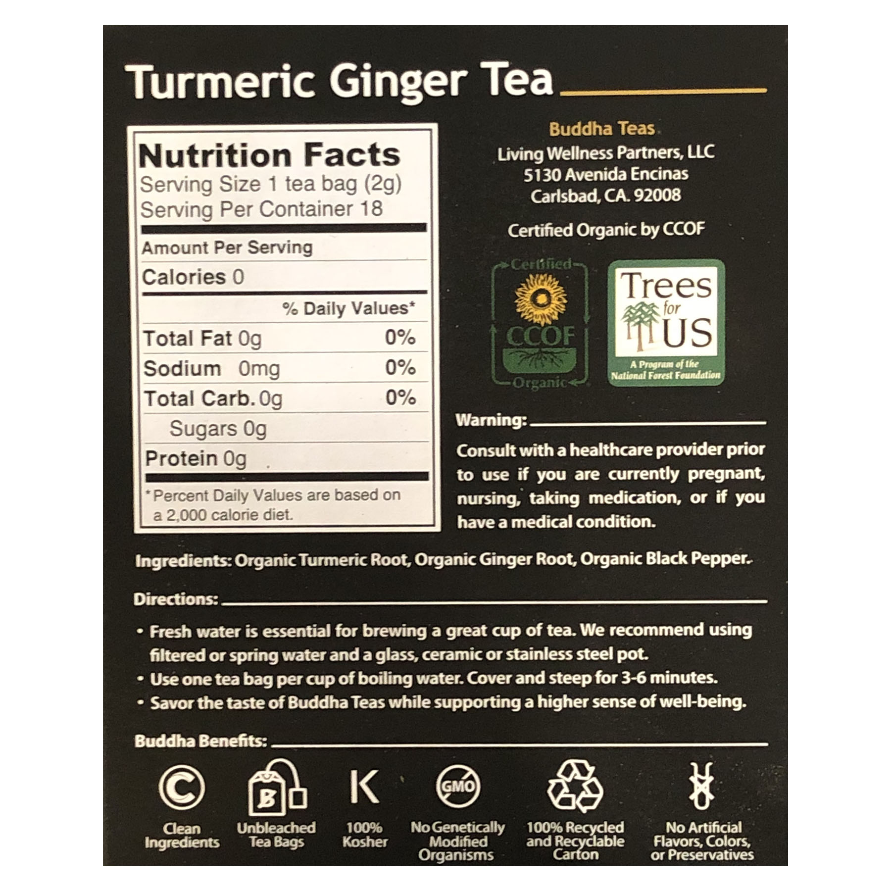 Buddha Organic Turmeric Ginger Tea