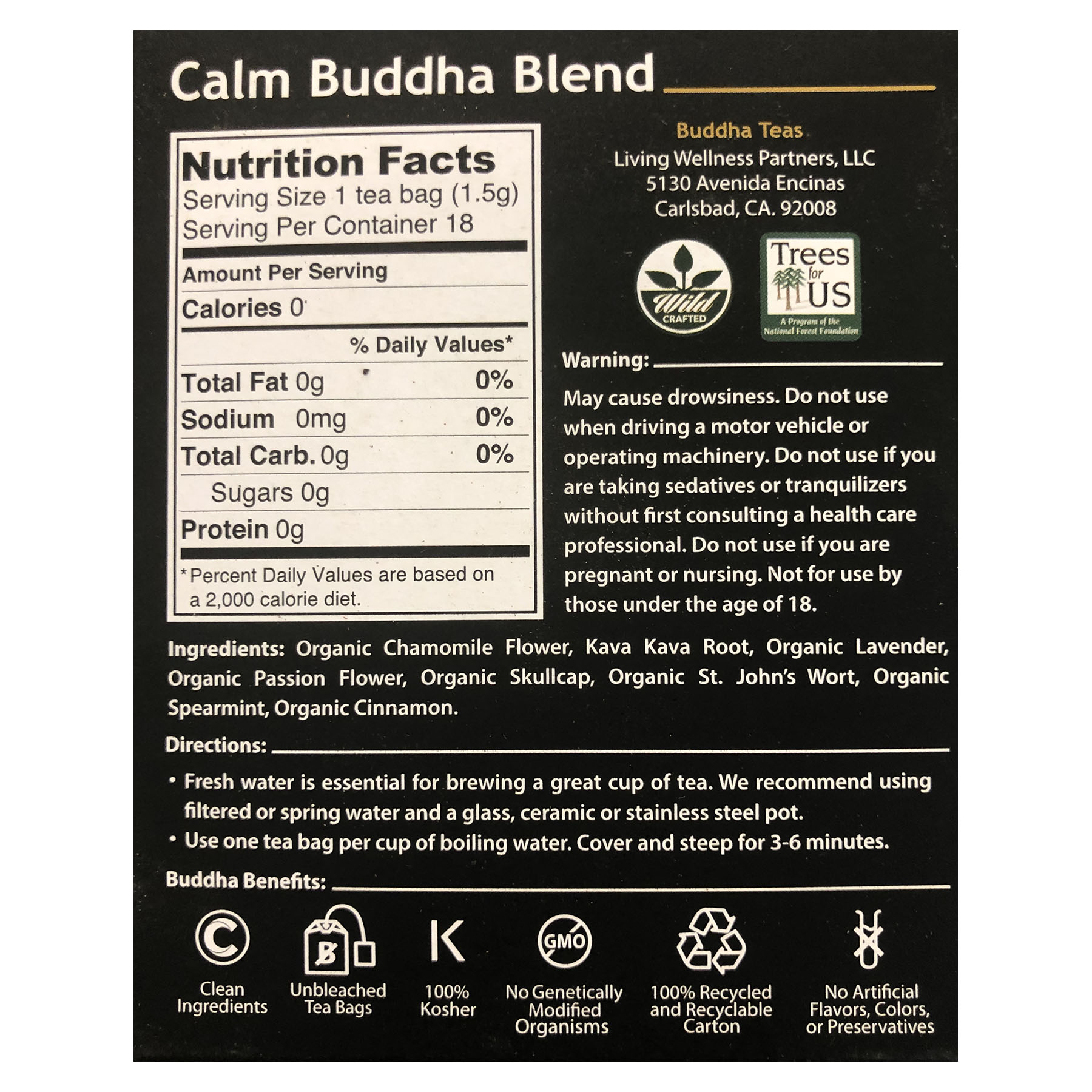 Buddha Organic Calm Blend Tea
