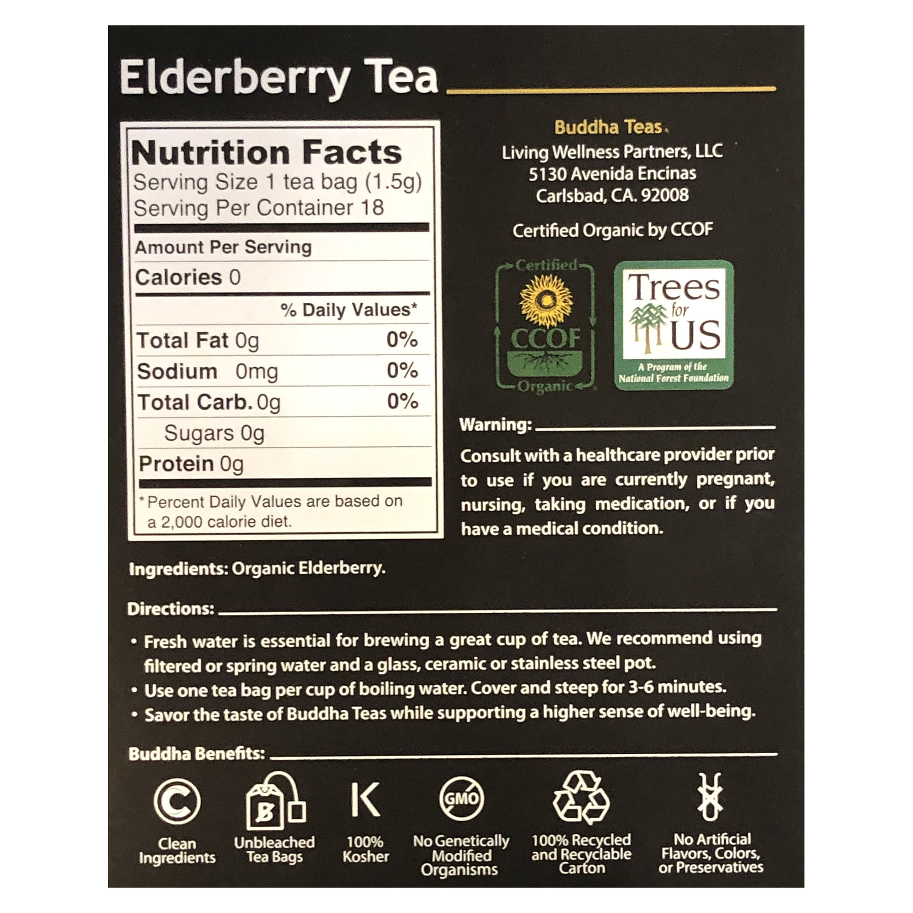 Buddha Organic Elderberry Tea