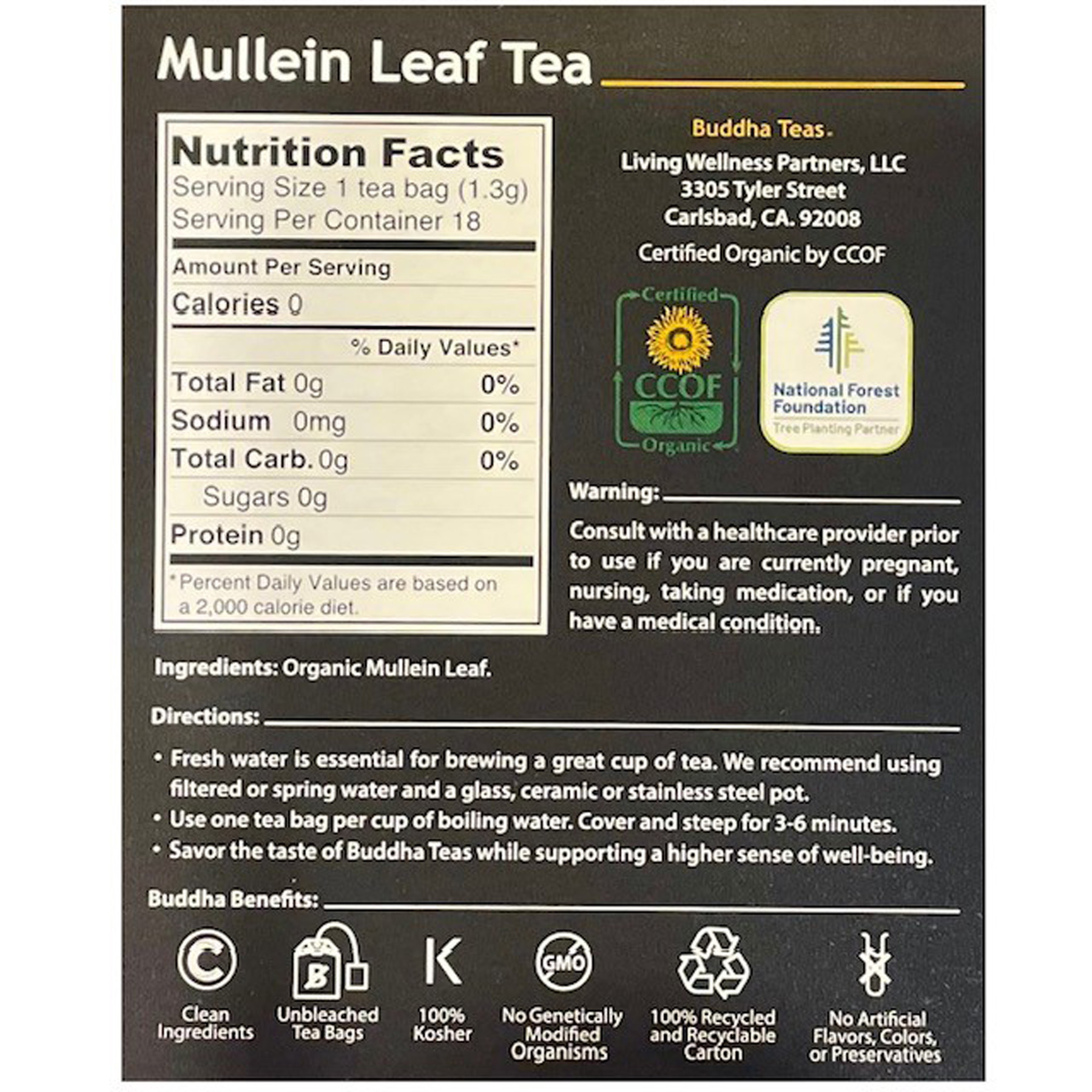 Buddha Organic Mullein Leaf Tea